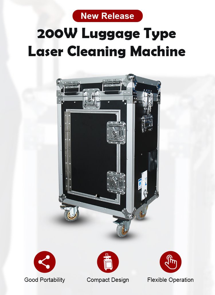 200W Portabale MOPA Laser Cleaning Machine for Providing Service and Rental (1)