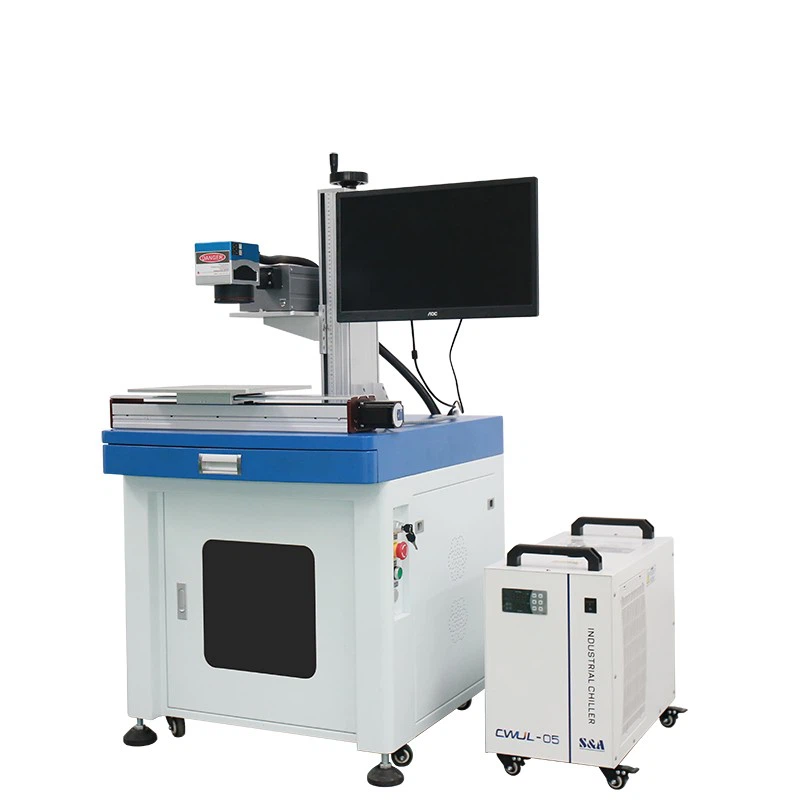 Portable Type 10W UV Laser Marking Machine For PVB ABS PC